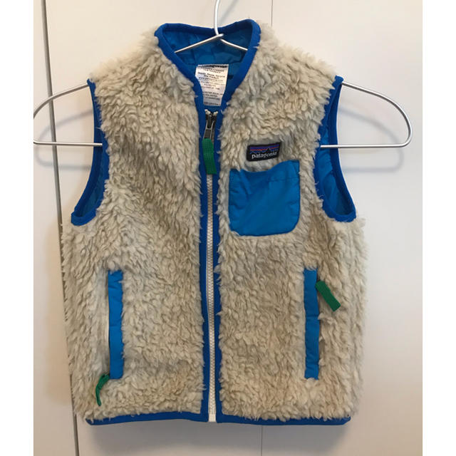 patagonia(パタゴニア)の最終値下げ パタゴニア ベスト 3t ブルー  レトロx キッズ/ベビー/マタニティのキッズ服男の子用(90cm~)(ジャケット/上着)の商品写真