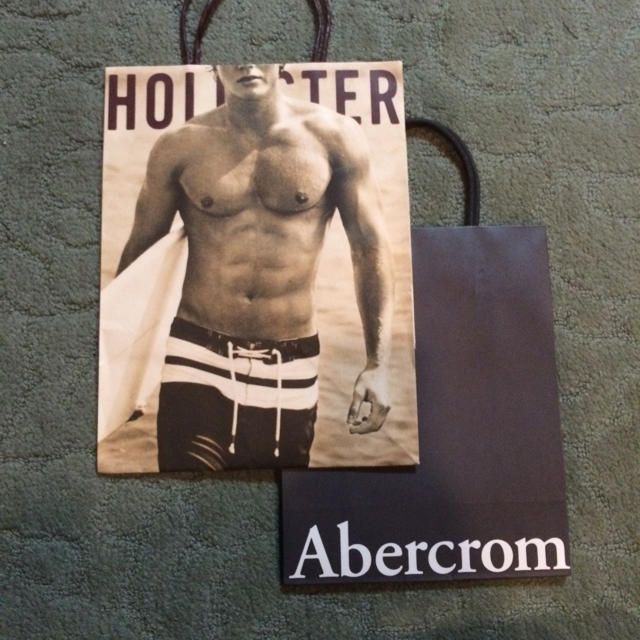 Abercrombie&Fitch(アバクロンビーアンドフィッチ)のショップ袋セット レディースのバッグ(ショップ袋)の商品写真