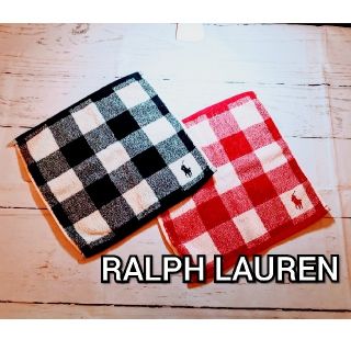 ポロラルフローレン(POLO RALPH LAUREN)のラルフローレン  タオルハンカチ 新品 2枚セット(ハンカチ)