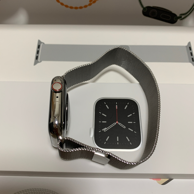 Apple Watch(アップルウォッチ)のApple Watch シリーズ6 44mm ステンレス　AppleCare加入 メンズの時計(腕時計(デジタル))の商品写真