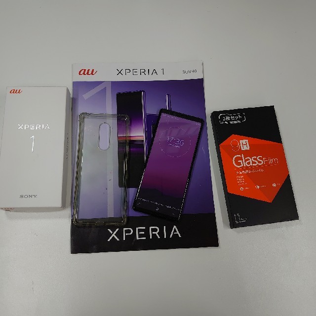 Xperia(エクスペリア)のSony Xperia 1 黒 AU版 SIMフリー SOV40 美品 スマホ/家電/カメラのスマートフォン/携帯電話(スマートフォン本体)の商品写真