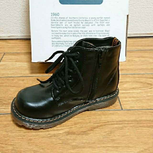 全国総量無料で HANG TEN ハンテン ブーツ ファスナー 22cm BLACK eu