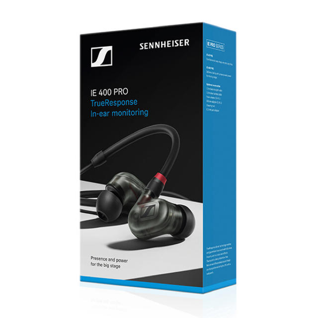 SENNHEISER ゼンハイザー　IE 400PRO Smoky Blackオーディオ機器