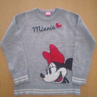 ディズニー(Disney)のりんご様専用 Disney☆ミニー ニット グレー 140(Tシャツ/カットソー)