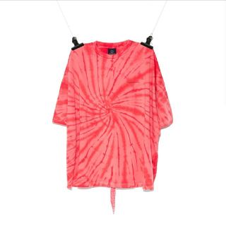 ピースマイナスワン(PEACEMINUSONE)のPMO TIE-DYE T-SHIRT #5 RED(Tシャツ/カットソー(半袖/袖なし))