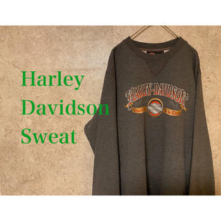 ハーレーダビッドソン(Harley Davidson)のハーレーダビッドソン 古着 スウェット ヴィンテージ ロゴ グレー 人気(スウェット)