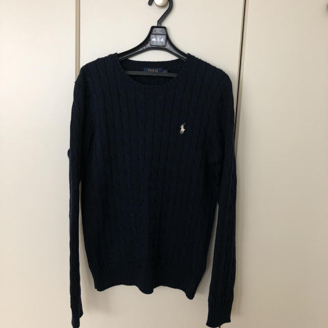 POLO RALPH LAUREN(ポロラルフローレン)のラルフローレン★ケーブルニット★ネイビー美品 レディースのトップス(ニット/セーター)の商品写真