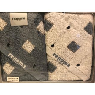 レノマ(RENOMA)のレノマパリス　renoma  フェイスタオル　2枚セット　新品(タオル/バス用品)