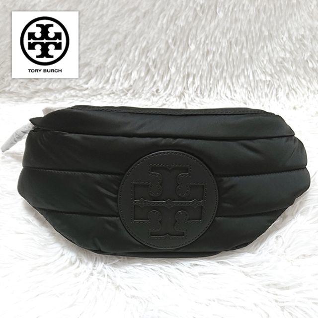 新品 トリーバーチ ELLA NYLON BELT BAG ブラック ウェストポTORYBURCH