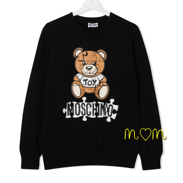 MOSCHINO(モスキーノ)の♡新シーズン♡MOSCHINO パズルベアー　スウェット　ブラック　14Y レディースのトップス(トレーナー/スウェット)の商品写真