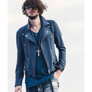 詰替え ノーアイディー×オーバーデザイン ダメージ加工デニム
