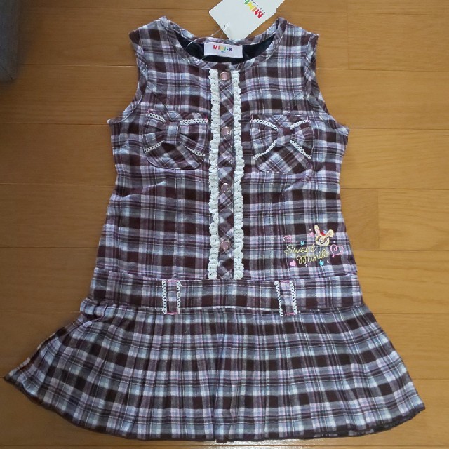 MINI-K 新品未使用 ワンピ キッズ/ベビー/マタニティのキッズ服女の子用(90cm~)(ワンピース)の商品写真