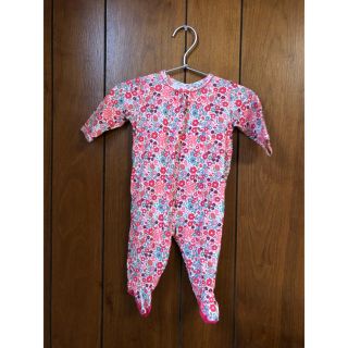 プチバトー(PETIT BATEAU)のPETIT BATEAU プチバトー　ロンパース　3M 花柄　(ロンパース)