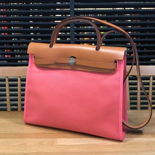 エルメス(HERMES)のnonta0701様の　超美品 エルメス エールバッグジップPM 31 ローズア(ハンドバッグ)