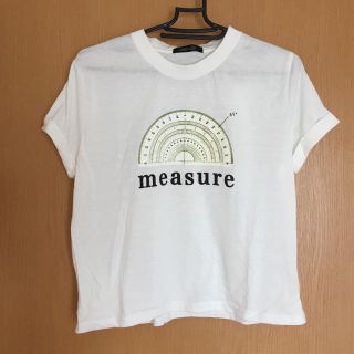 シマムラ(しまむら)の分度器柄がかわいくて珍しいTシャツ(Tシャツ(半袖/袖なし))