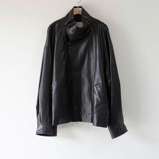 サンシー(SUNSEA)のstein Over Sleeve Fake Leather Jacket(レザージャケット)