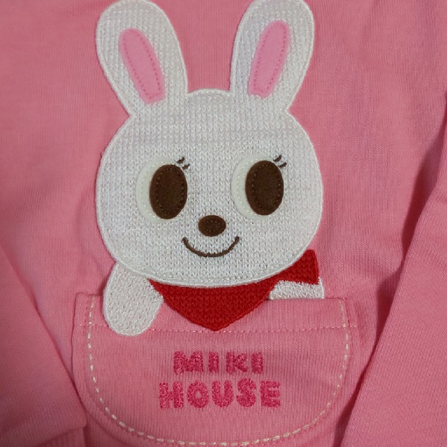 mikihouse(ミキハウス)のミキハウス 新品未使用 トレーナー うさこ キッズ/ベビー/マタニティのキッズ服女の子用(90cm~)(Tシャツ/カットソー)の商品写真