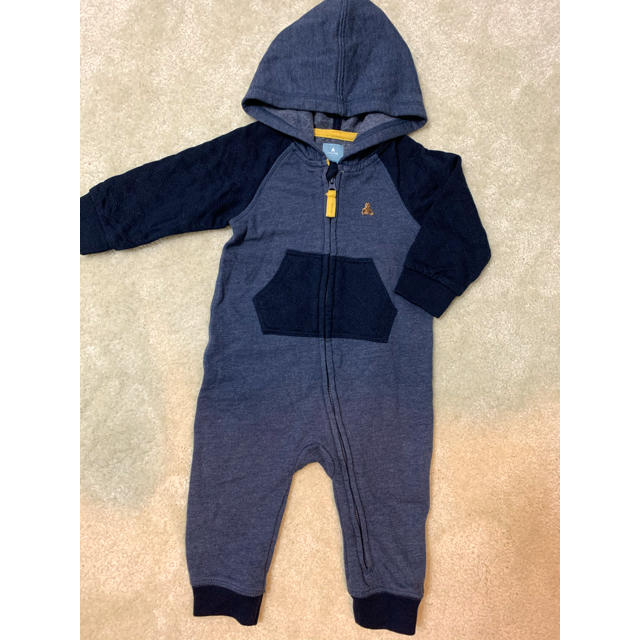 babyGAP(ベビーギャップ)のbabyGap スウェット　裏起毛　カバーオール　ロンパース　70cm  キッズ/ベビー/マタニティのベビー服(~85cm)(カバーオール)の商品写真