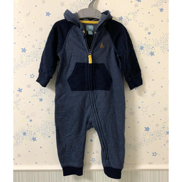 babyGAP(ベビーギャップ)のbabyGap スウェット　裏起毛　カバーオール　ロンパース　70cm  キッズ/ベビー/マタニティのベビー服(~85cm)(カバーオール)の商品写真