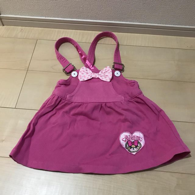 EARTHMAGIC(アースマジック)のアースマジック　ジャンスカ、 キッズ/ベビー/マタニティのキッズ服女の子用(90cm~)(ワンピース)の商品写真