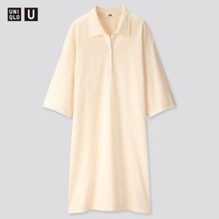 ユニクロ(UNIQLO)のユニクロU ポロワンピース（五分袖）(ひざ丈ワンピース)