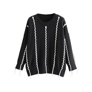 ザラ(ZARA)の🍁秋新作🍁2507◆2color デザイン ニット セーター (ニット/セーター)