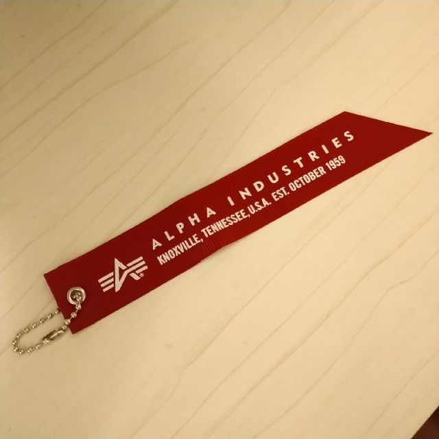 ALPHA INDUSTRIES(アルファインダストリーズ)のアルファ　赤タグ メンズのファッション小物(キーホルダー)の商品写真