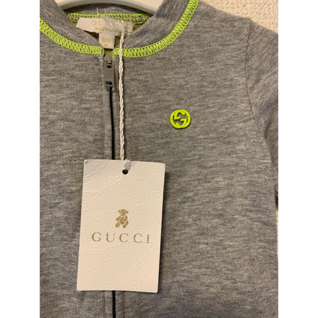 Gucci(グッチ)の【新品】Gucci baby グッチベビー　カバーオール キッズ/ベビー/マタニティのベビー服(~85cm)(ロンパース)の商品写真