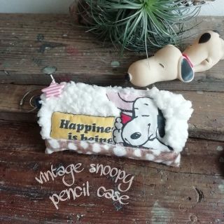 handmade : vintage snoopy × pouch [no.2](ポーチ)