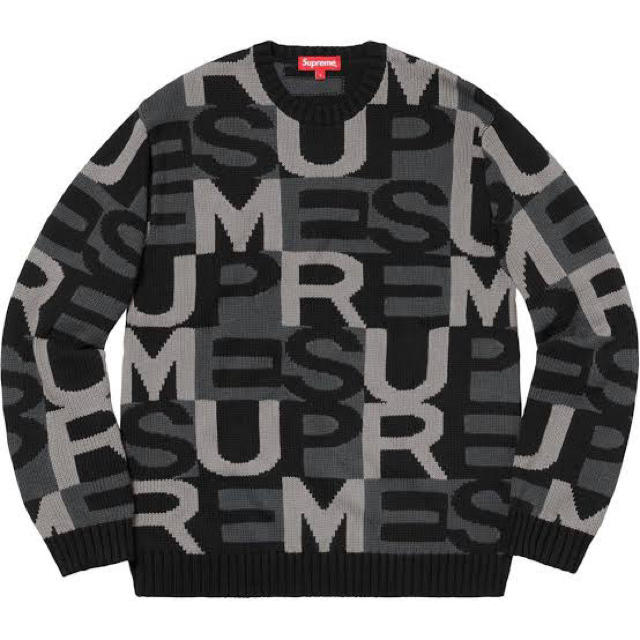 SUPREME 18AW Big Letters Sweater Mサイズ