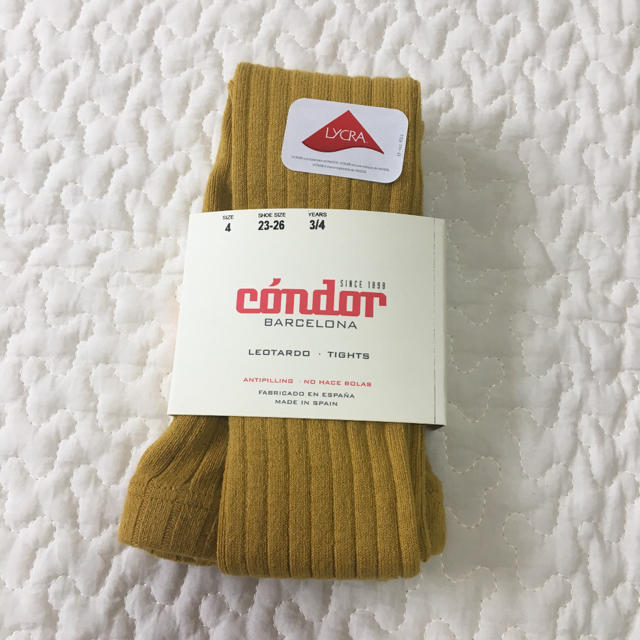 こどもビームス(コドモビームス)のcondor リブタイツ キッズ/ベビー/マタニティのこども用ファッション小物(靴下/タイツ)の商品写真