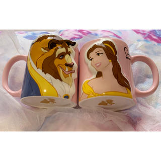 ディズニー(Disney)の美女と野獣　ペアマグカップ(グラス/カップ)