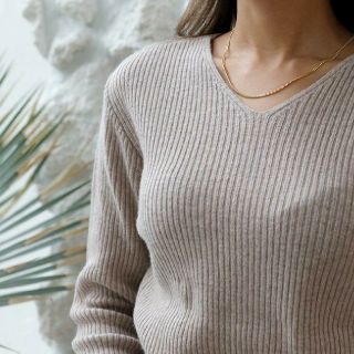 ルームサンマルロクコンテンポラリー(room306 CONTEMPORARY)の【新品、未使用】room306 Lib V Slim Knit Tops(ニット/セーター)