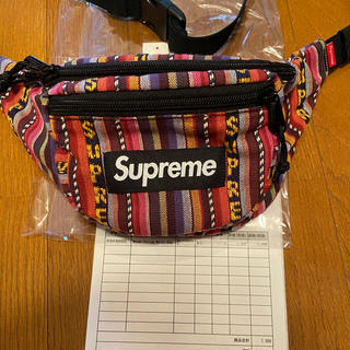 シュプリーム(Supreme)のsupreme  woven stripe walst bag(ショルダーバッグ)