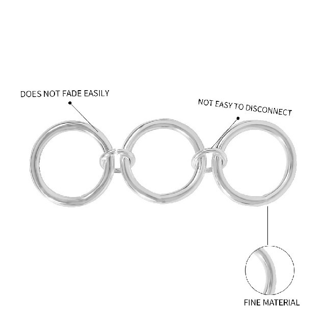 3連シルバーリング レディースのアクセサリー(リング(指輪))の商品写真