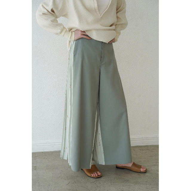 CLANEクラネFLOWER PLEAT PANTS パンツ 1