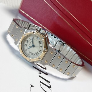 カルティエ(Cartier)の☆美品☆ カルティエ サントス オクタゴン レディース SM コンビ / 腕時計(腕時計)