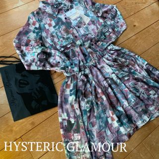 ヒステリックグラマー(HYSTERIC GLAMOUR)のHYS*アンディ・ウォーホル*総柄シャツワンピ(ひざ丈ワンピース)