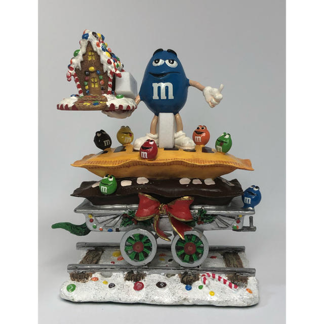 M&M(エムアンドエム)のm&m's トレイン　ブルー　タンバリン社　2002年 エンタメ/ホビーのおもちゃ/ぬいぐるみ(キャラクターグッズ)の商品写真