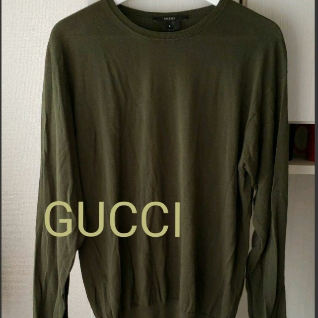 本物保証】 コットンパイル・プルオーバー GUCCI - Tシャツ/カットソー ベタ コットンパイル・プルオーバー GUCCI Tシャツ/カットソー(七分/長袖)