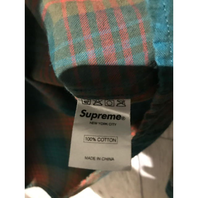 supreme チェックシャツ