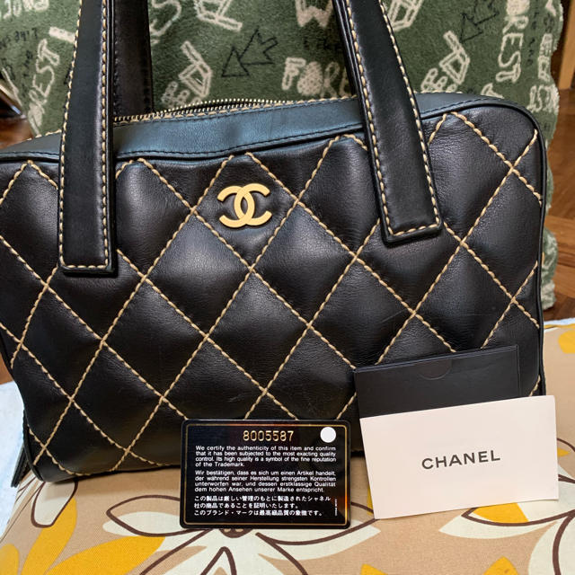 最適な材料 CHANEL - ワイルドステッチ ハンドバッグ シャネル