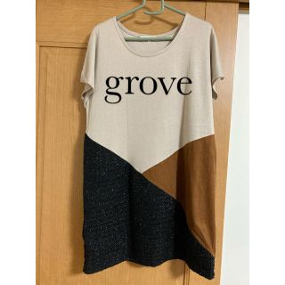 グローブ(grove)のワンピース　【grove】(ひざ丈ワンピース)