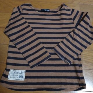 クレードスコープ(kladskap)の★10.11日限定★【USED】KLADSKAP ボーダーシャツ 100size(Tシャツ/カットソー)