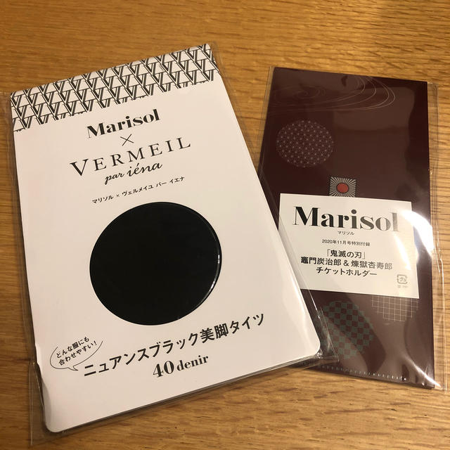 マリソル marisol 11月号付録　タイツ&チケットホルダー レディースのレッグウェア(タイツ/ストッキング)の商品写真