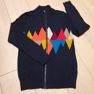 ベネトン(BENETTON)の☆美品　BENETTON(ベネトン)　ニットジップカーデ130cm☆(ニット)