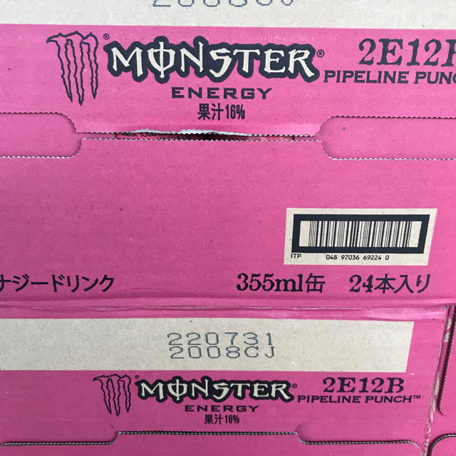 アサヒ(アサヒ)のモンスターエナジー ピンク PIPELINE PUNCH 2ケース48本 食品/飲料/酒の飲料(ソフトドリンク)の商品写真