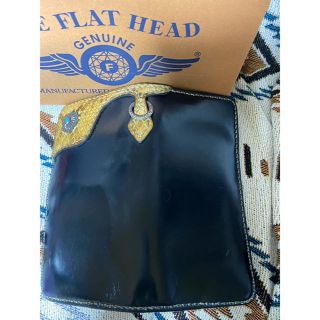 フラットヘッド(THE FLAT HEAD)の【レア】フラットヘッド　コードバン　イエローパイソン　ロングウォレット(長財布)