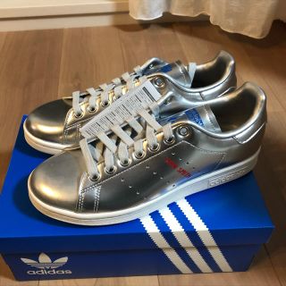 アディダス(adidas)のスタンスミス　24㎝　silver(スニーカー)