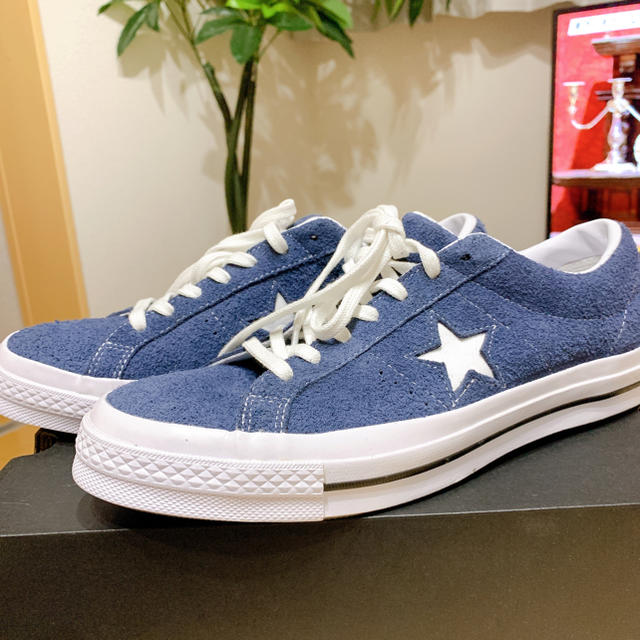 【25.5cm】Converse One Star OX “Navy”